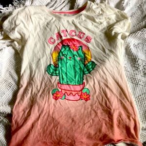 Cactus cat shirt
